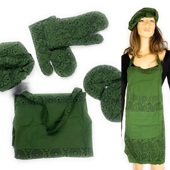 Cotton Apron set - Picture 1 of 6